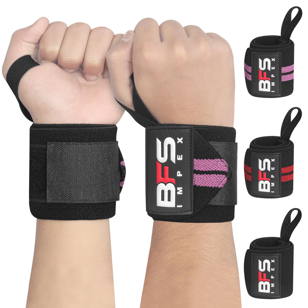 Wrist Wraps for Weightlifting,18” Premium Quality Wrist Straps for Weightlifting,Weight Lifting Wrist Wraps with Thumb Loop for Curls Dips,Powerlifting Weight Training Men Women