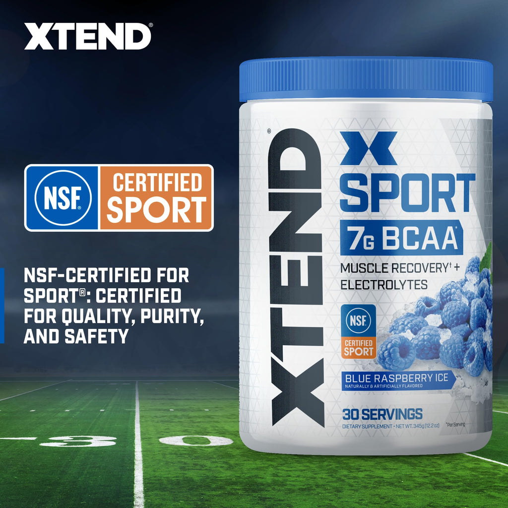 XTEND Sport BCAA Powder Strawberry Kiwi Splash - Electrolyte Powder for Recovery & Hydration with Amino Acids - 30 Servings