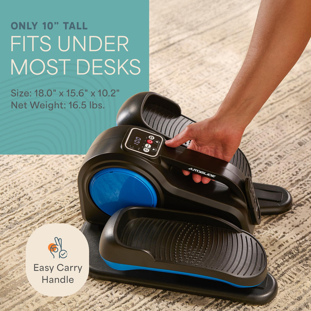 Lifepro Under Desk Elliptical Exercise Machine with or without Red Light, Seated Pedal Exerciser for Seniors & Adults, Quiet Elliptical Machine for Home or Office, Portable Leg Exerciser While Sitting