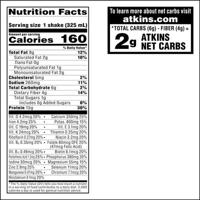 Atkins Strawberry Flavored Protein Shake, High Protein, Low Glycemic, Low Sugar and Low Carb, Keto Friendly, Gluten Free, 12 Count