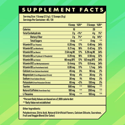Advanced Energy - Energy Boosting Formula with Electrolytes for Hydration - L-Theanine to Combat Jitters - Sugar Free & Keto Friendly - No Maltodextrin (40 Servings) (Rocket Pop)