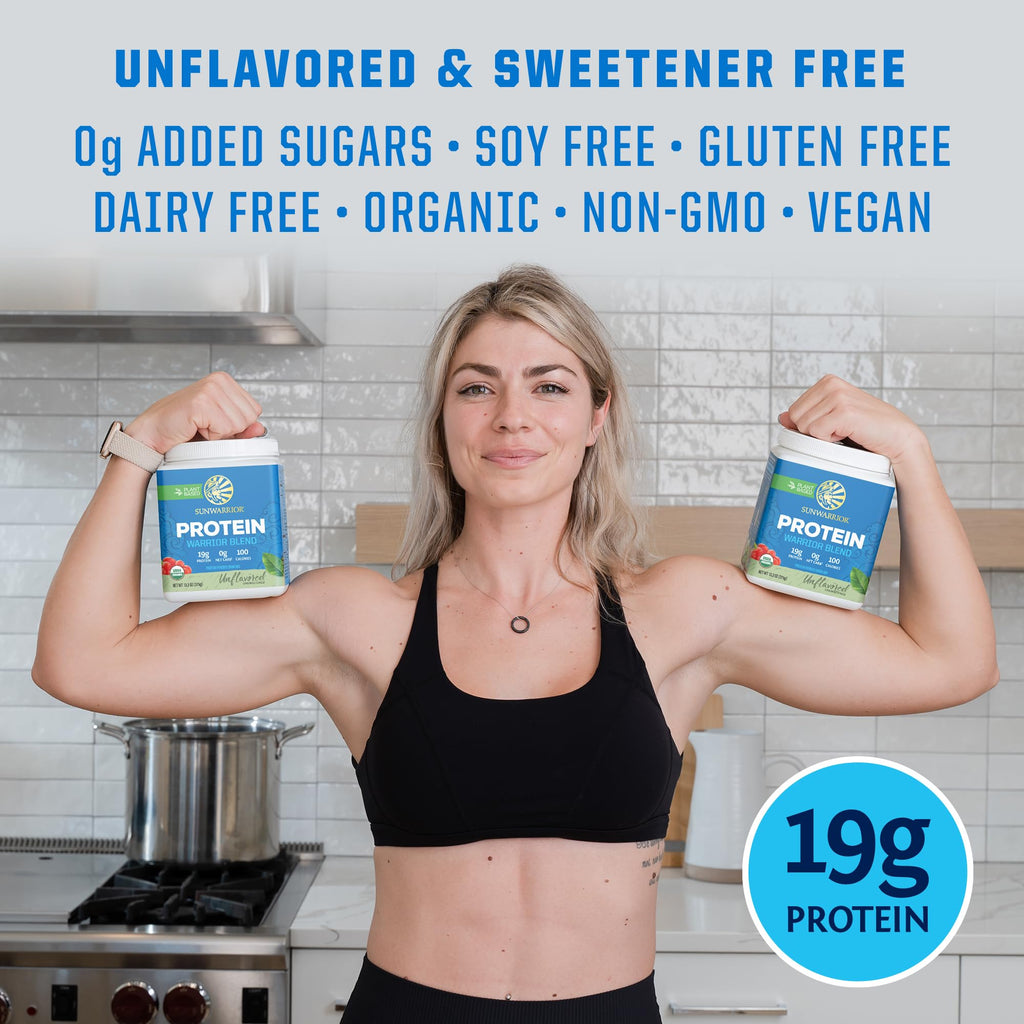 Organic Plant Based Protein Powder | Vegan Organic Protein Powder Vanilla Flavored with BCAA Amino Acids & Hemp Seed Pea Blend | Non-GMO Soy Dairy Filler & Gluten Free (Vanilla, 32 Servings)