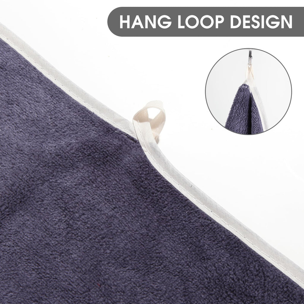 Microfiber Gym Towel Set for Men Women, Super Soft and Quick-Drying Towels for Fitness, Yoga, Cycling, Swimming (Blue+Grey+Purple, 3 Pack)