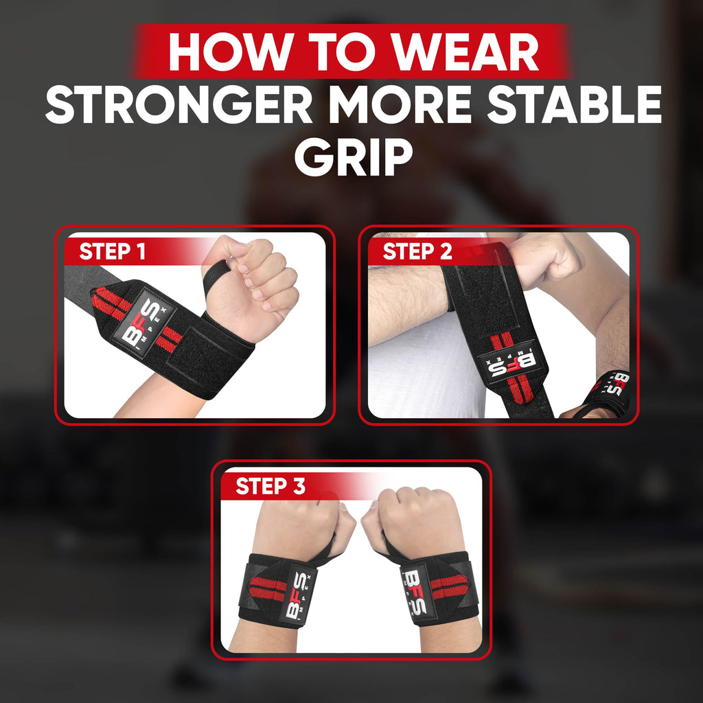 Wrist Wraps for Weightlifting,18” Premium Quality Wrist Straps for Weightlifting,Weight Lifting Wrist Wraps with Thumb Loop for Curls Dips,Powerlifting Weight Training Men Women