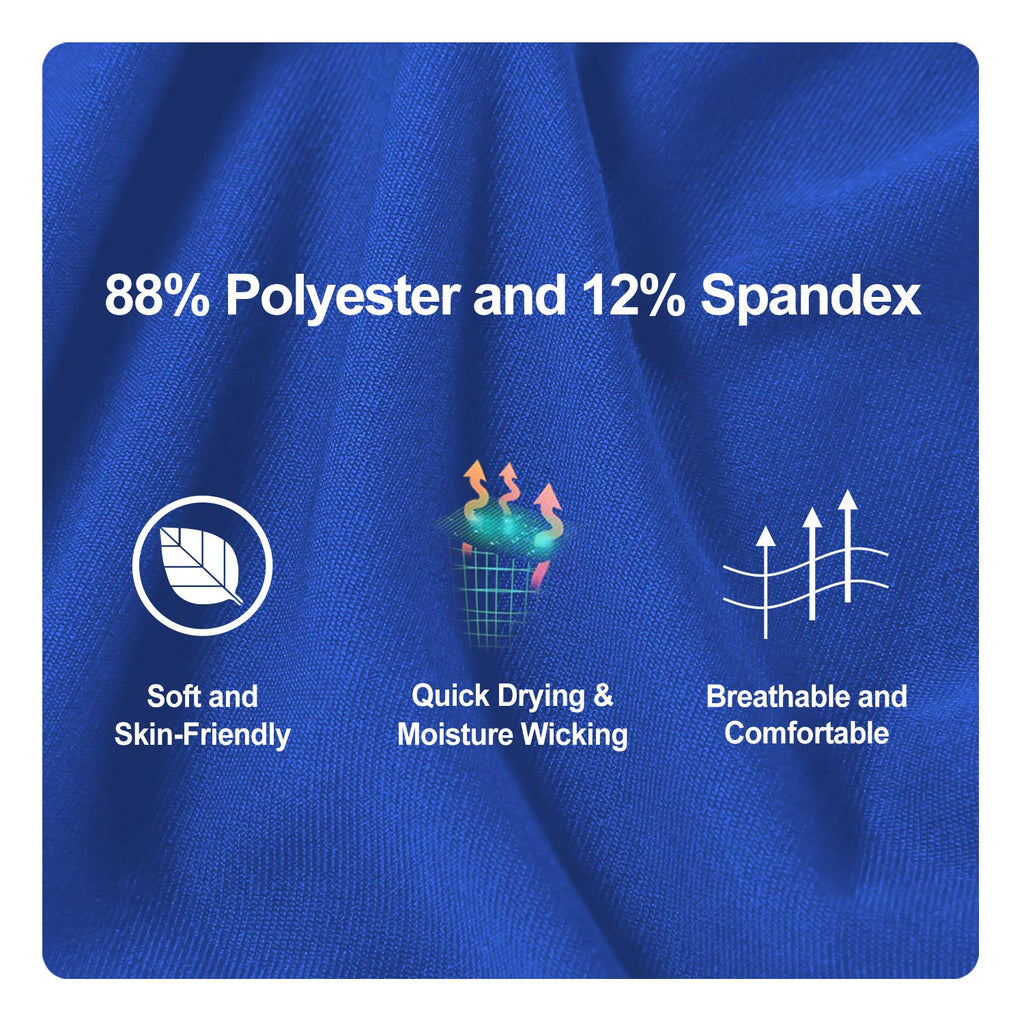 Roadbox Compression Shorts for Men, 3 Pack Athletic Workout Underwear, Running Gym Spandex Base Layer Boxer Briefs