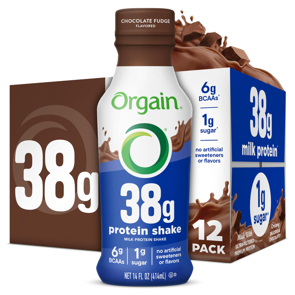 Orgain 30g High Protein Shake, Dairy Isolate Milk Protein, Vanilla Bean, 5g BCAAs, 1g Sugar Per Serving, Meal Replacement, Ready to Drink, Keto Friendly, Gluten-Free 11 Fl Oz (Pack of 12)
