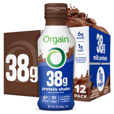 Orgain 30g High Protein Shake, Dairy Isolate Milk Protein, Vanilla Bean, 5g BCAAs, 1g Sugar Per Serving, Meal Replacement, Ready to Drink, Keto Friendly, Gluten-Free 11 Fl Oz (Pack of 12)