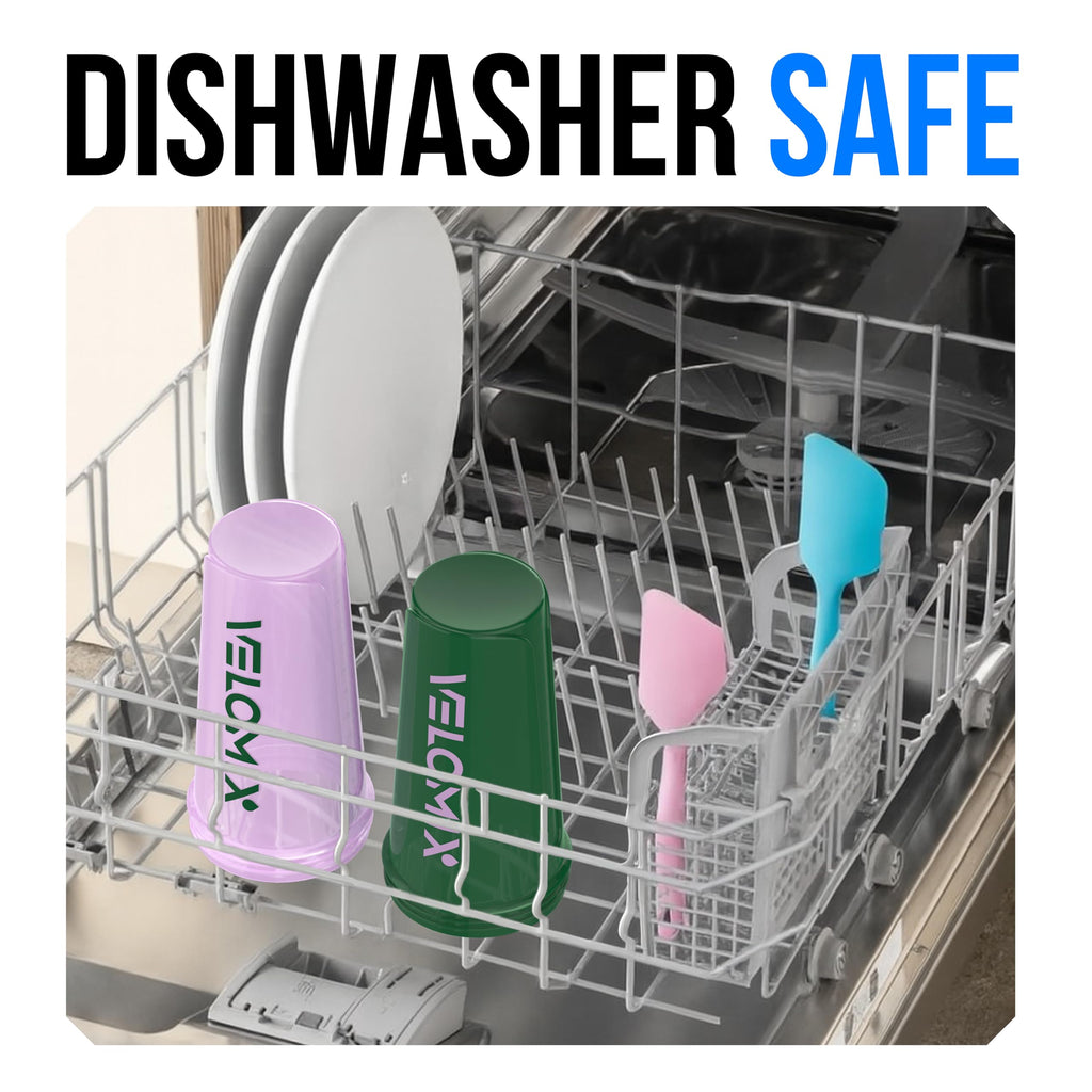 VELOMIX -2 Pack- 28 oz Protein Shaker Bottles for Protein Mixes - 2x Wire Whisk | Leak Proof Shaker Cups for Protein Shakes | Protein Shaker Bottle Pack (Black/Transparent)