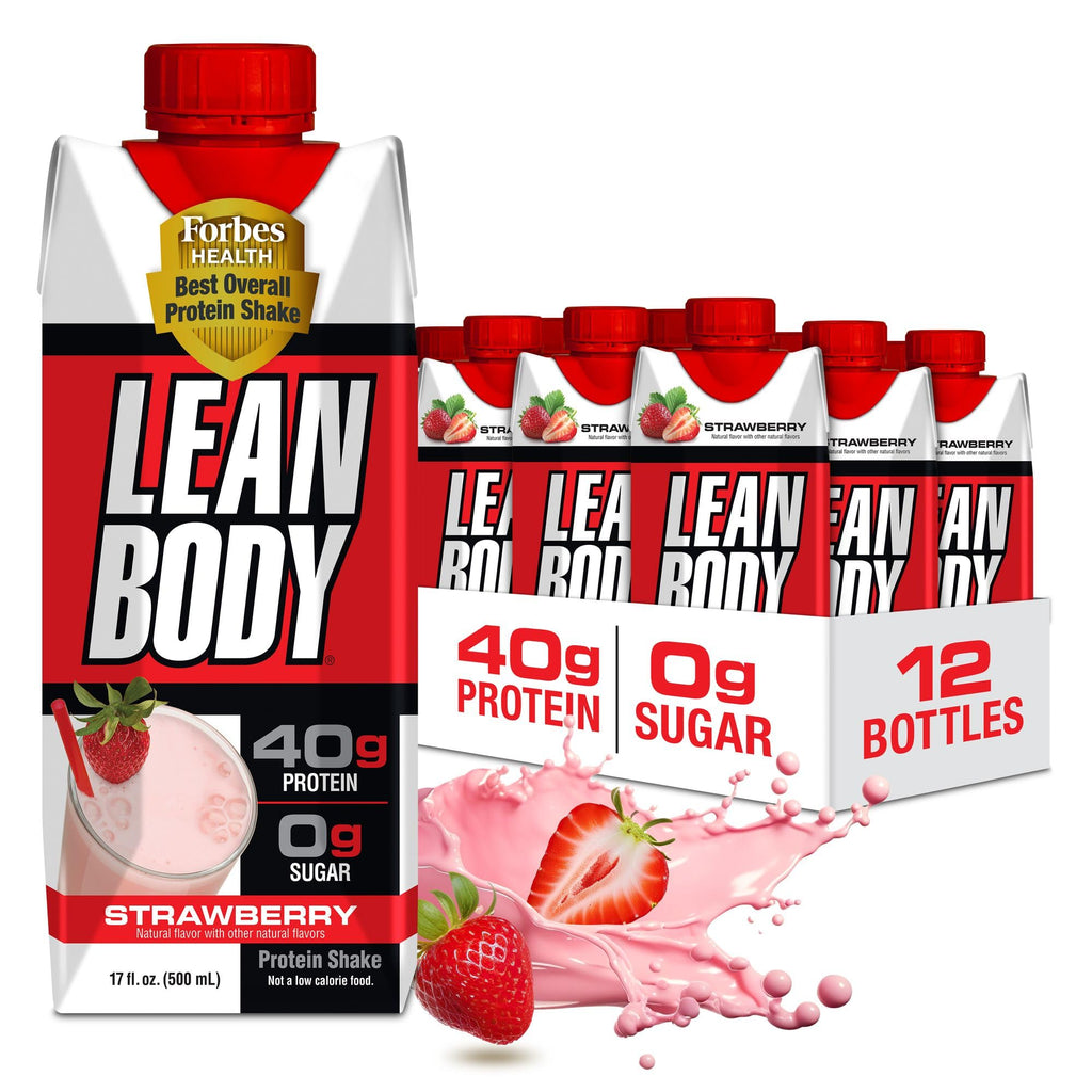 Labrada Lean Body Ready-to-Drink Cookies and Cream Protein Shake, 40g Protein, Whey Blend , 0 Sugar, Gluten No, 22 Vitamins & Minerals, (Recyclable Carton & Lid - Pack of 12) LABRADA , 17 Fl Oz (Pack of 12)