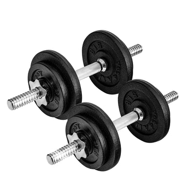 Yes4All Old School Adjustable Dumbbell Set with Weight Plates, Star Lock Collars/Connector, 40lbs to 200lbs Adjustable Weight Plates Set