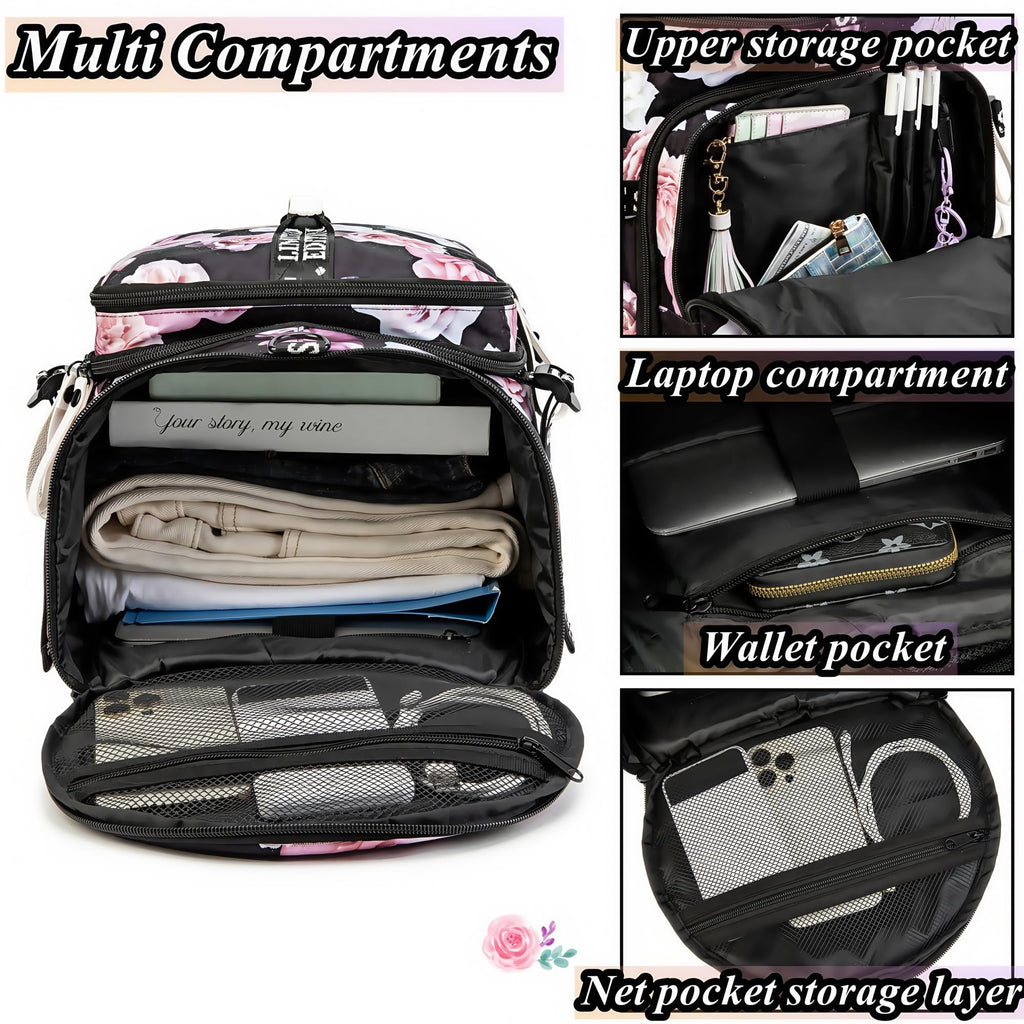 Gym Duffle Bag Backpack with Shoe Compartment,4 ways Travel Backpack for Women and Men,Multi-Functional Weekender bag with Waterproof Layer&Laptop Compartment for Fitness, Travel,Camping