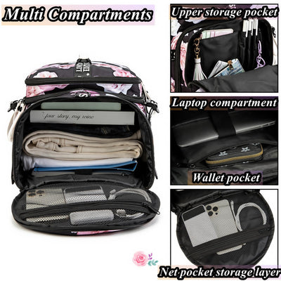 Gym Duffle Bag Backpack with Shoe Compartment,4 ways Travel Backpack for Women and Men,Multi-Functional Weekender bag with Waterproof Layer&Laptop Compartment for Fitness, Travel,Camping