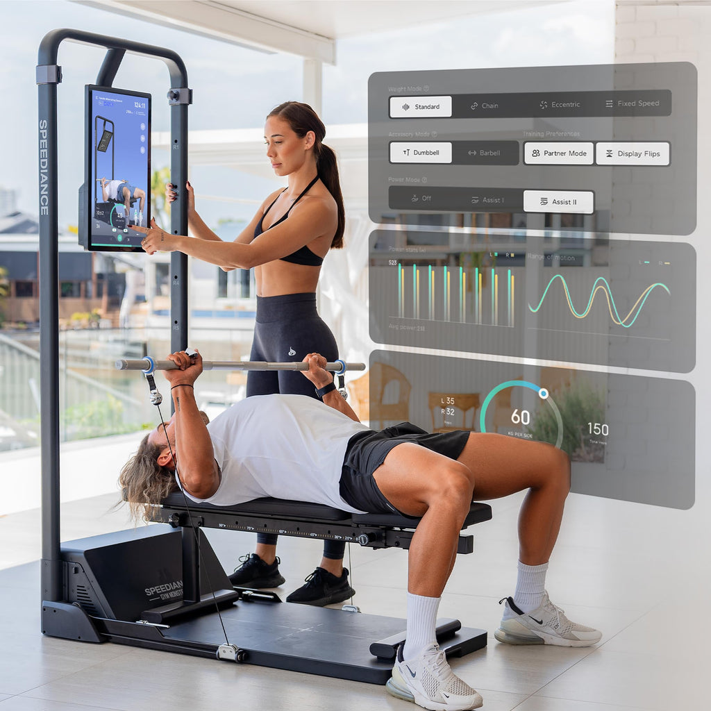 Speediance Gym Monster Smart Home Gym, Multifunctional Strength Training Machine, Smith Machine Power Cage Workout Station, Squat Rack Cable Machine, Full Body Fitness Equipment for Home Workout
