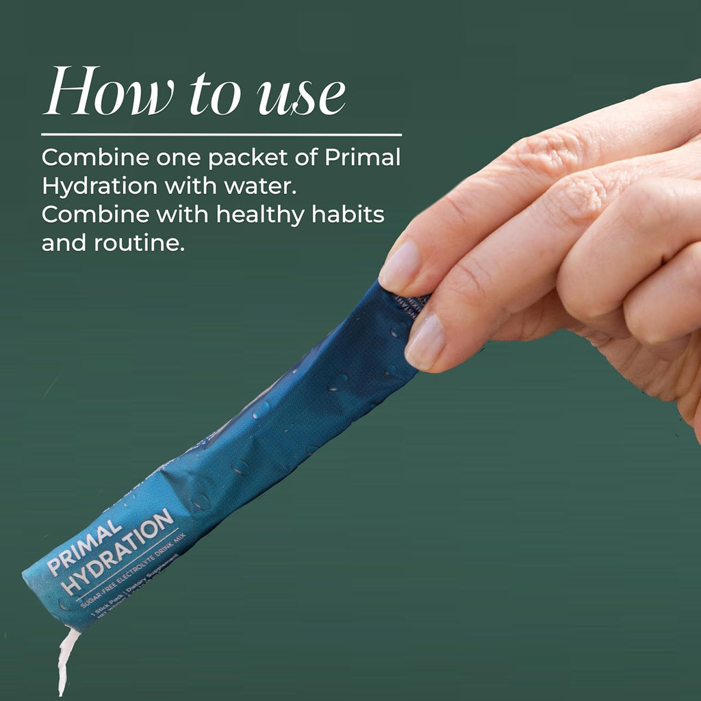 Primal Harvest Electrolytes Powder Packets Primal Hydration, Easy Open Packets, Energy Drink Mix (Lemon Berry, 30 Packs) (1 Bag)