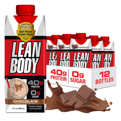 Labrada Lean Body Ready-to-Drink Cookies and Cream Protein Shake, 40g Protein, Whey Blend , 0 Sugar, Gluten No, 22 Vitamins & Minerals, (Recyclable Carton & Lid - Pack of 12) LABRADA , 17 Fl Oz (Pack of 12)