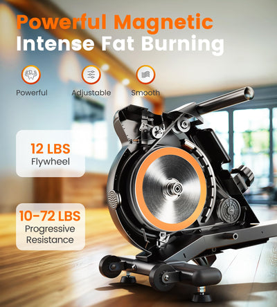 YOSUDA Magnetic/Water Rowing Machine for Home - Rower Machine Use with Bluetooth, App Supported, Rowing Machine for Taller Power Athletes, Comfortable Seat Cushion