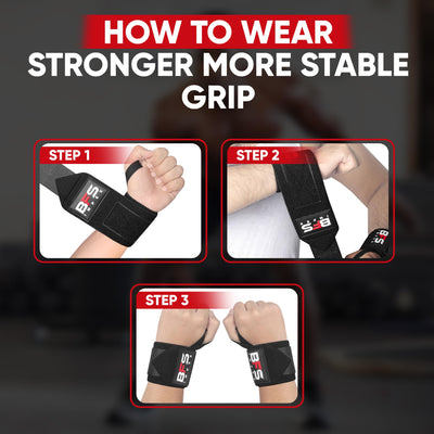 Wrist Wraps for Weightlifting,18” Premium Quality Wrist Straps for Weightlifting,Weight Lifting Wrist Wraps with Thumb Loop for Curls Dips,Powerlifting Weight Training Men Women