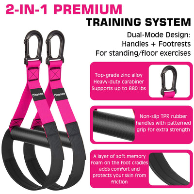 Home Resistance Training Kit, Suspension Trainer Straps with Adjustable Extension, Door Anchor, and Carry Bag – Strength Training Equipment for Full Body Bodyweight Workouts at Home or Outdoors