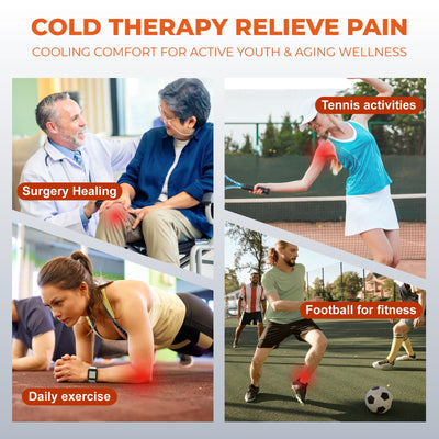 YOUKADA Cold Therapy Machine for Knee After Surgery, 4 Customizable Modes, Ice Machine for Knee, Shoulder, Hip & Ankle, Adjustable Cooling for Post-Surgery Recovery & Arthritis Pain Relief