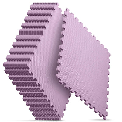 Home Gym Mat, Puzzle Exercise Mat, EVA Interlocking Foam Floor Tiles for Home Workout Equipment and Kids' Play Areas - Grey, 24 in x 24 in x ½ in - 12 Tiles (Grey, 12 Pack, 48 SQ FT)