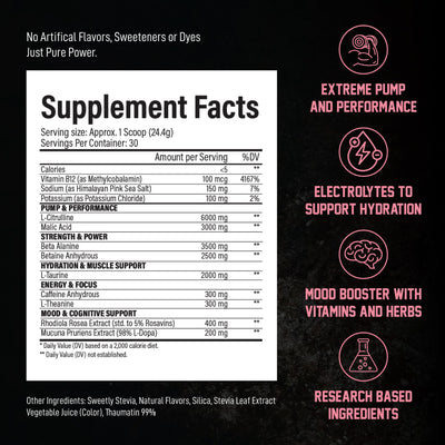 Voyager Pre-Workout Rocket Razz – Creatine-Free Powder w/L-Citrulline, Beta-Alanine, Caffeine – Supports Energy, Endurance & Focus – 30 Servings – No Artificial Fillers – GMP Certified