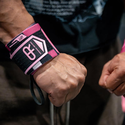 Heavy Duty Premium Wrist Wraps, More Elasticity, Reinforced Stitching, Extra Wide Strap, Strong Thumb Loop, Larry Wheels Weightlifting Wraps