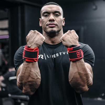 Heavy Duty Premium Wrist Wraps, More Elasticity, Reinforced Stitching, Extra Wide Strap, Strong Thumb Loop, Larry Wheels Weightlifting Wraps