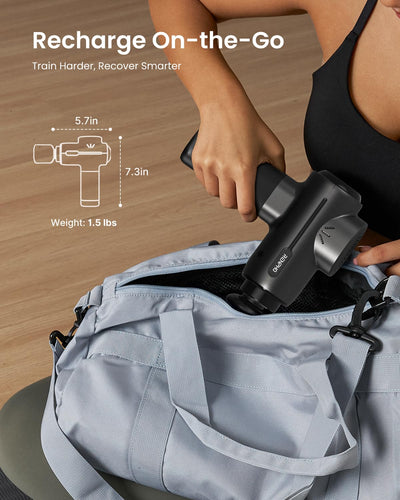 RENPHO Massage Gun Deep Tissue, Christmas Birthday Gifts for Women Men, Portable Percussion Massager for Back and Neck, Handheld Device with Carry Case, Active