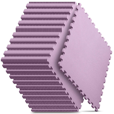 Home Gym Mat, Puzzle Exercise Mat, EVA Interlocking Foam Floor Tiles for Home Workout Equipment and Kids' Play Areas - Grey, 24 in x 24 in x ½ in - 12 Tiles (Grey, 12 Pack, 48 SQ FT)