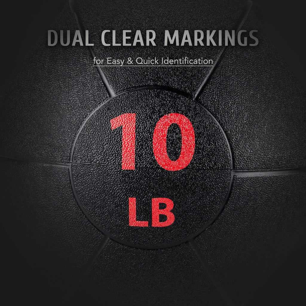 ZELUS Medicine Ball with Dual Grip| 10/20 lbs Exercise Ball |Weight Ball with Handles| Textured Grip Exercise Ball |Strength Training| Core Workouts