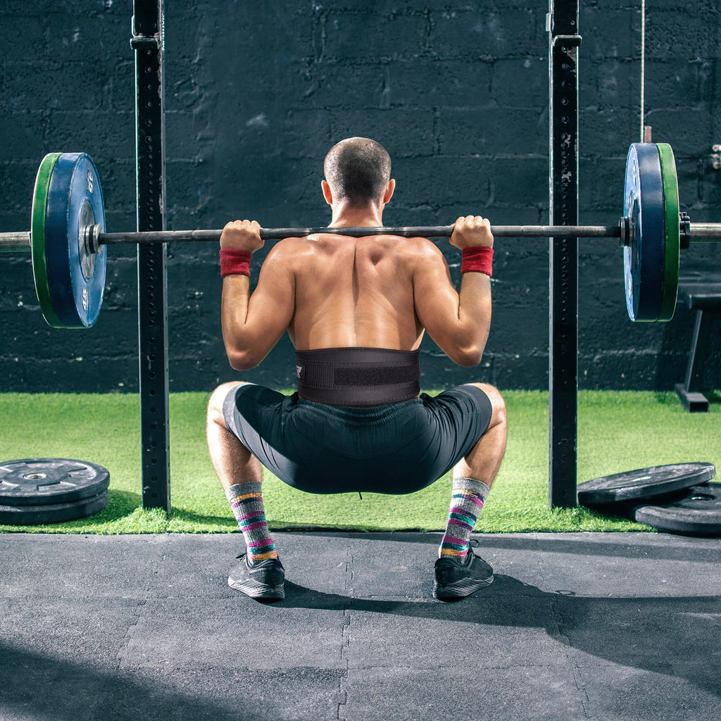 RitFit Weight Lifting Belt - Great for Squats, Lunges, Deadlift, Thrusters - Men and Women - 6 Inch Black/Camouflage