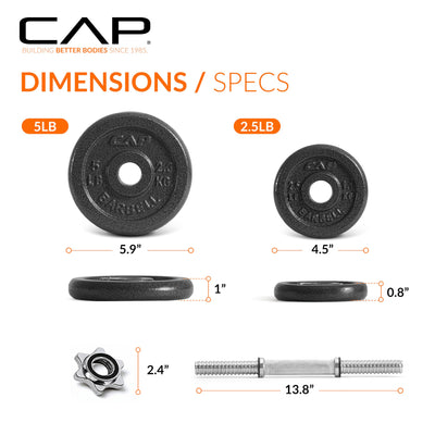 CAP Barbell Adjustable Dumbbell Weight Set | Multiple Options