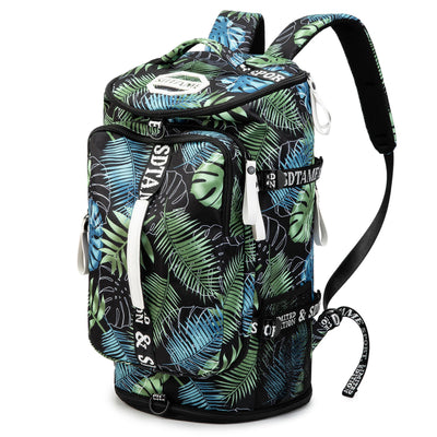 Gym Duffle Bag Backpack with Shoe Compartment,4 ways Travel Backpack for Women and Men,Multi-Functional Weekender bag with Waterproof Layer&Laptop Compartment for Fitness, Travel,Camping