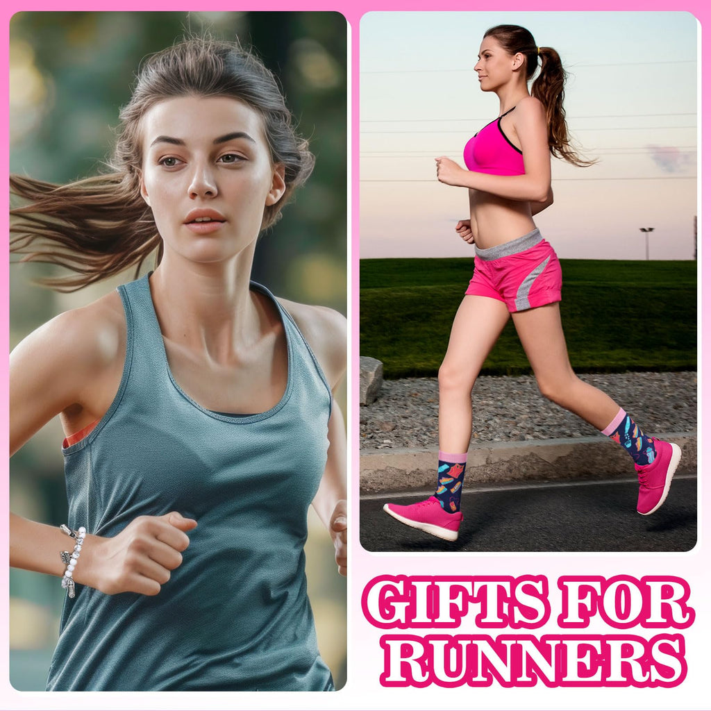 Coume 11 Sets Fitness Gifts for Women Cross Gifts Pink Workout Presents Country Christmas Gym Marathon Running Presents(Cute Style)