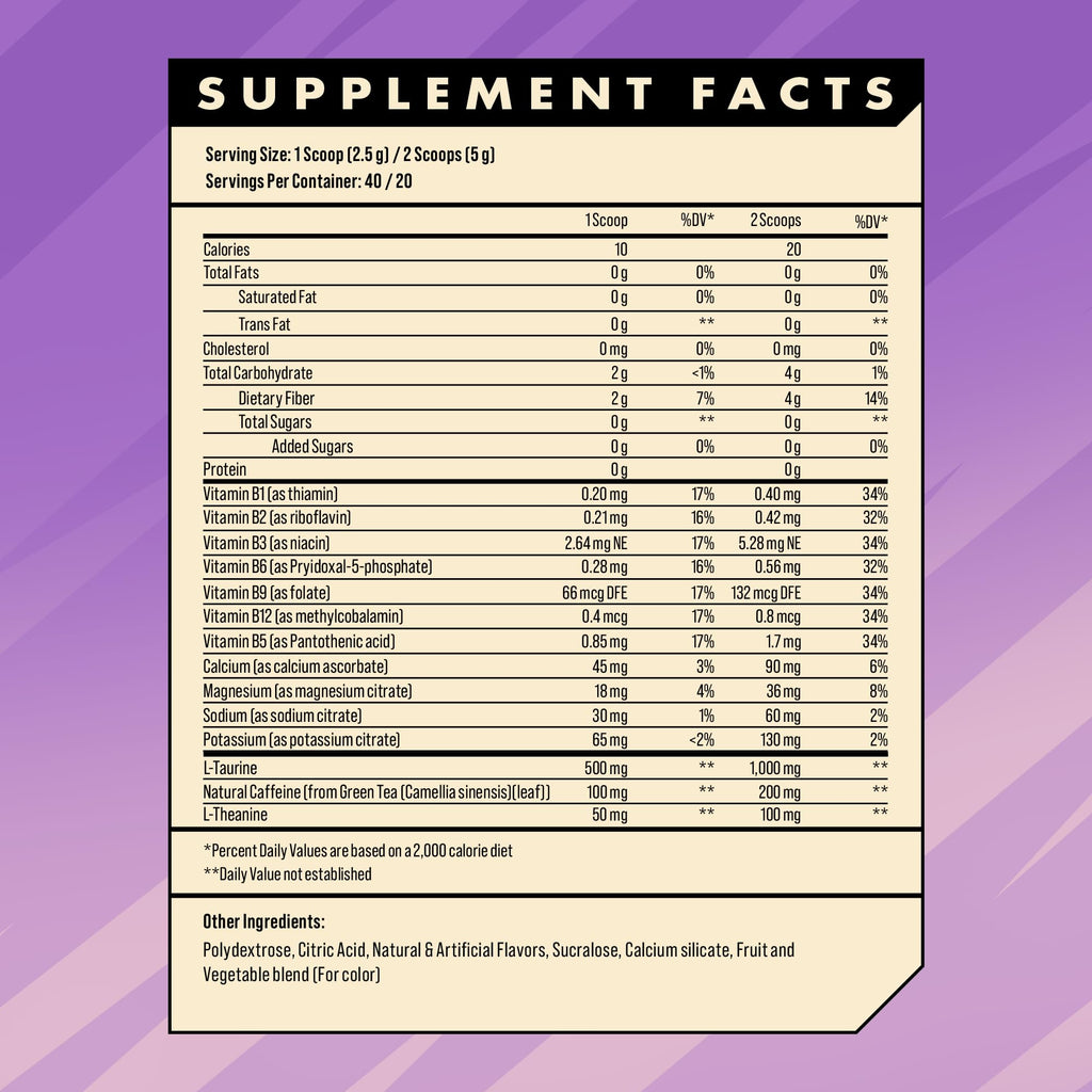 Advanced Energy - Energy Boosting Formula with Electrolytes for Hydration - L-Theanine to Combat Jitters - Sugar Free & Keto Friendly - No Maltodextrin (40 Servings) (Rocket Pop)