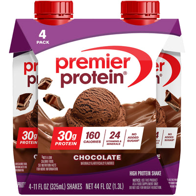 Premier Protein Shake, Vanilla, 30g Protein, 1g Sugar, 24 Vitamins & Minerals to Support Immune Health, 11 fl oz, Pack of 12 (Packaging May Vary)