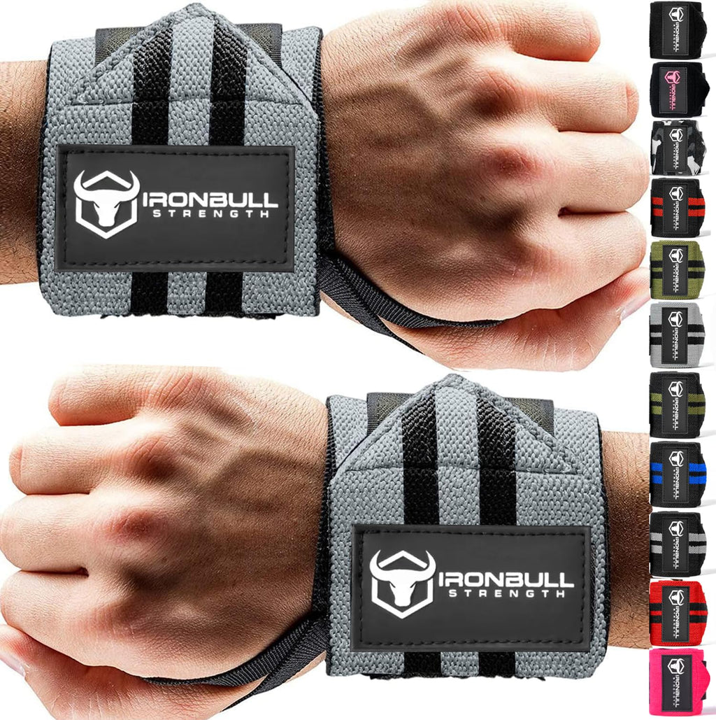 Wrist Wraps for Weightlifting (USPA & IPL Approved) - 18” Premium Quality Wrist Straps for Weightlifting - Weight Lifting Wrist Wraps with Thumb Loop - Best Gym Wrist Wraps for Lifting Weights, Curls & Dips - Lifting Wrist Wraps for Bench, Powerlifting &