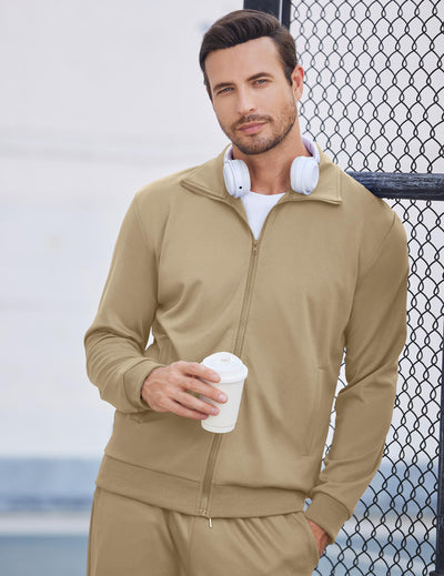 COOFANDY Men's Tracksuits Casual Sweatsuit 2 Piece Full Zip Athletic Jogging Suit Sets Sport Sweat Suit