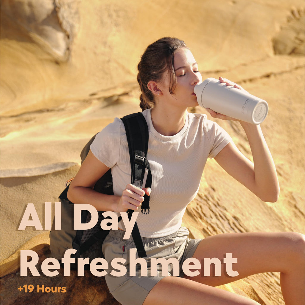 Paradise Shaker Bottle 24 oz, Insulated Stainless Steel Protein Shaker, Dishwasher Safe, with Lid Brush & Protective Boot, Leakproof Twist-Off Chug Cap, Sage Green, Tahoe Mist