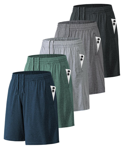 BALENNZ Athletic Shorts for Men with Pockets and Elastic Waistband Quick Dry Activewear