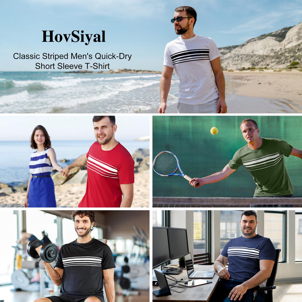 1/5 Pack Running Shirts Men Sport Tops Dry Fit Gym Wicking Athletic T Shirts Breathable Cool Workout Shirts