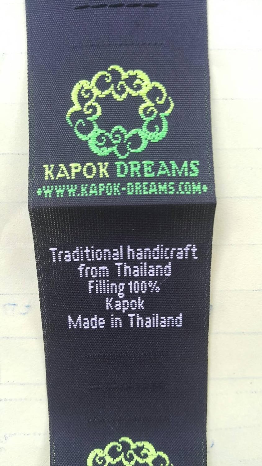 GABUR Foldable Meditation Cushion, 100% Kapok, Red Elephants, 25.5"x19.5"