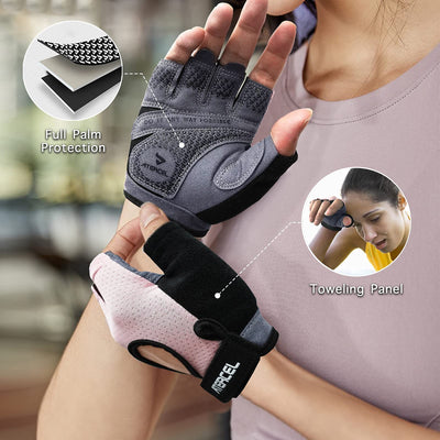 ATERCEL Weight Lifting Gloves Full Palm Protection, Workout Gloves for Gym, Cycling, Exercise, Breathable, Super Lightweight for Mens and Women