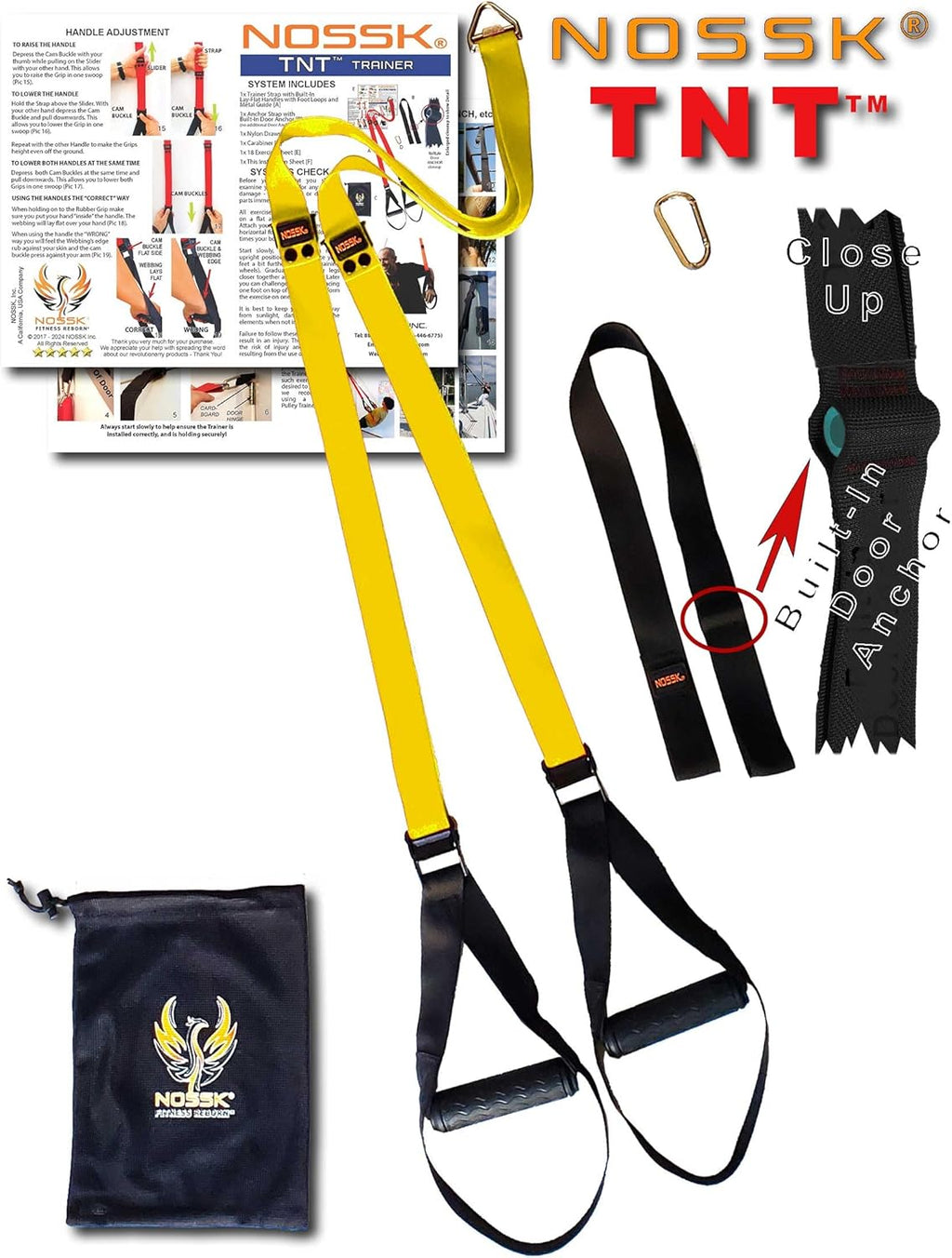 TNT Pro Suspension Fitness Trainer (Yellow)