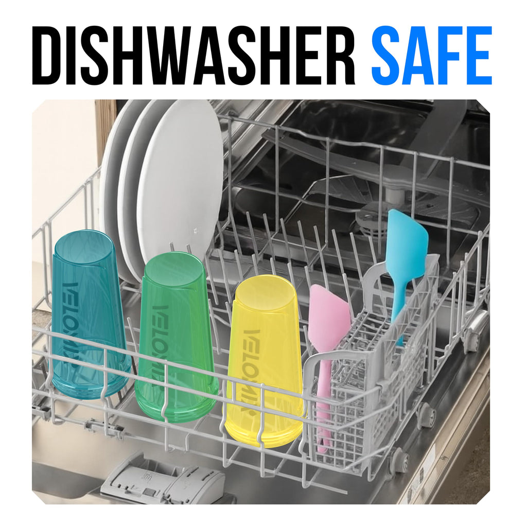 VELOMIX -6 PACK- 28 oz Protein Shaker Bottle for Protein Mixes - 6x Wire Whisk | Leak Proof Shaker Cups for Protein Shakes | Protein Shaker Bottle Pack | Protein Shake Cup (Earth Tones Collection)