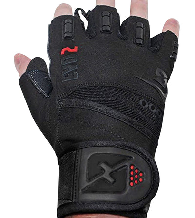 skott Evo 2 Weightlifting Gloves with Integrated Wrist Wrap Support-Double Stitching for Extra Durability-Get Ripped with The Best Body Building Fitness and Exercise Accessories