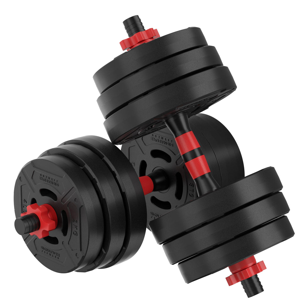 OLIXIS Adjustable Dumbbell Set, 4 IN 1 Changeable Dumbbells, Barbell, Kettlebells and Push Up Stand, Multi-Functional Exercise and Fitness for Home Gym