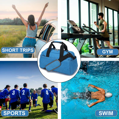 14 inch Small Gym Bag for Women & Men, Mini Duffel Bag for Travel Sports Lightweight Carry On Bag (Light Green)