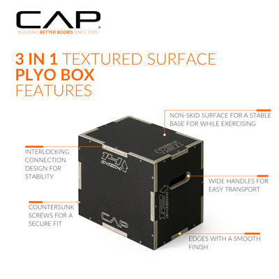 CAP Barbell 3-in-1 Plyometric Box | Multiple Styles and Sizes