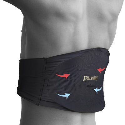 Spalding - Lower & Upper Back Gel Wrap, Hot/Cold Therapy, Reusable Therapy Pad for Pain Relief & Muscle Relaxation (Black)